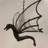 Decorative Objects & Figurines Dragon Hanging Stained Glass Sun Catcher Outdoor Pendant Decoration Garden Ornament Christmas Halloween Gift