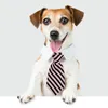 Cat Collars & Leads 2021 Dog Striped Bow Tie Animal Bowtie Collar Pet Adjustable Neck White Necktie For Party Wedding #M0