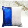 Cekiny Syrenka Poduszka Poduszka Poduszka Magiczna Glitter Rzut Poszewka na Poduszkę Dekoracyjne Sofa Samochodowa Poszewka 40 * 40cm Das327