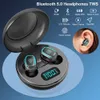 A10 TWS sem fio Bluetooth 50 fones de ouvido Cancelamento de ruído IPX6 Tela de tela de LED à prova d'água IPX6 Earbuds estéreo 3D 3D