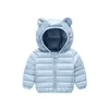 Kids Down Hoodies Coats bawełniany lżejszy zamek błyskawiczny nowa technologia prasowa długie rękaw maluch maluch dla dzieci chłopcy dziewczęta zimowa kurtka śnieżna 22 y2