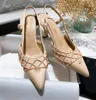 Classic Women Dress Shoes fashion good quality brand Leather high heel Weding shoe female Designer sandals Ladies Comfortable casual Shoes pumps C90831