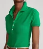 Women Polo Maglietta femminile Shirt Summer Summer Classic Short Short Top Top Multi-Button Lapel Maglietta