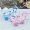 12PCS Acrylic Baby Carriage Candy Boxes Party Shower Decoration Kids Birthday Sweet Package Holder Anniversary Table Supplies Gifts