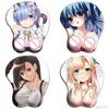 Creative Cartoon Anime 3D Chest Silicone Mouse Pad Wrist Rest Support AU09 19 Dropship 2106152532930