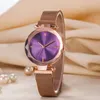 Brand Women Girl color Metal steel band Magnetic buckle style quartz wrist watch Di03