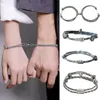 2pcs Magnet Attract Each Other Creative Personality Couple Men and Women Charm Girl Bracelet Jewelry Lover Gift