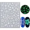 Stickers stickers 3D Butterfly Halloween Party Essentials Nail Luminous Fluorescentie Black Laser Gold Professional Manicure Prud22