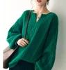 Tailor sheep 2019 autumn winter new cashmere sweater women Lantern sleeves loose oversize pullover female big jumpers