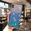 Luxury Gradient Diamond Rhinestone Phone Fodral för iPhone 13 Pro max 12 mini 11 XR 8 plus Samsung S20 S21 Ultra Not 20 A21 A51 A71 5G HUAWEI P40 LG STYLO 7 Shocksäker