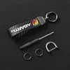 Keychains Carbon Fiber Car Key Chain 360 Degree Rotating Horseshoe Rings For Fiat Abarth 595 500 124 Spider Accessories2703295