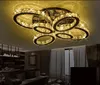 Living room Chandeliers atmospheric creative oval crystal lamp led ceiling simple modern restaurant lights romantic bedroom light