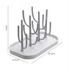 아기 먹이 병 배수 랙 젖꼭지 컵 홀더 나무 모양 방진 스토리지 랙 병 청소 및 건조 기계 20220305 H1