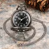 أزياء سوداء الفضة الكوارتز ساعة الجيب مع البوصلة Starry Sky Clock Steampunk FOB NETLACE HAUNGS HAUNGS HAUNGS HISE GIFT USISEX278S