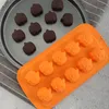 Bolo de Halloween Silicone Mold Bat Abóbora em forma de DIY Cozimento Molde Alimento Grau Chocolate Biscoitos Moldes Festival Bolos Ferramentas BH5337 TYJ