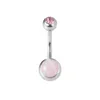 Round Navel & Bell Button Ring Belly Piercing Stainless Steel Bar Ombligo Party Stud Barbell for Woman Sexy Body Jewelry