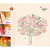 Envío gratis PVC Dibujos animados Minstrelsy Love Bird Tree Pegatinas de pared Sala de estar Fondo de pared Decoración romántica para el hogar DF5103 210308