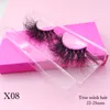 25mm Long lashes extra length fluffy mink eyelashes Big dramatic volumn fake eye lash strip thick false eyelash whole1269522