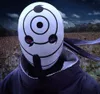 Nave libera Anime Uchiha Maschera Tobi Obito Akatsuki Ninja Madara Costumi Cosplay Maschere in resina Halloween Maschera a tre occhi Regalo X0803