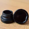 5ml Black Glass Jar Concerntrate Non-Stick Container with Child Proof Lid Dry Herb Wax Dab Jars DHL Free