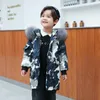 2021 New Children039S 겨울 위장 재킷 패션 소년 파카 30도 진짜 모피 칼라 두꺼운 소녀 스노우 슈트 코트 310y9299042