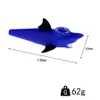 상어 스타일 4.6 인치 실리콘 수 흡연 파이프 두꺼운 휴대용 오일 버너가있는 봉 파이프