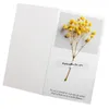 Biglietti d'auguri di fiori Gypsophila biglietto di auguri di benedizione scritto a mano essiccato biglietto di auguri di compleanno carta regalo inviti di nozze DHL Spedizione gratuita 101 V2