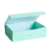 Kraftdoos Magnetische sluiting Opvouwbare geschenkverpakkingen met lint Hele aangepaste cosmetische golfkartonnen doosverpakking6604335