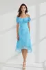 Kvinnors landningsbanor Sweetheart Off the Shoulder Ruched Asymmetrical Fashion Casual Dress Vestidos282s