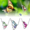 Korean dancing butterfly pendant crystal pendant necklaces boutiques foreign trade sources women jewelry