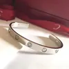 Classic Open LOVE Cuff bangle Unisex Fashion Luxury Jewelry High Quality 316L Stainless Steel Bracelet