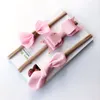 3pcs Juego de diademas para bebés Bowknot cinta de nylon Bandas de cabello para niños Bunny Bow Children Turbon Headwear