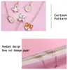 Bookmark 1pc Cartoon Animal Metal Pendant Book Creative Page Clip Panda Rainbow Personality Decoration Small