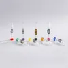 Newest Handmade Pyrex Glass Cigarette Holder Skull Filter Mouthpiece Tips Portable Innovative Design Protection Cap One Hitter Handpipe