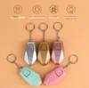 Alarm systems Rechargeable device 130dB personal siren flashlight smart loud attack panic keychain security factory wholesale