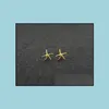 Stud Earrings Jewelry Fashion Starfish Zinc Alloy Sier Plated Earring Marine Biological For Women Wholesale Drop Delivery 2021 Tcs0E