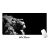 Cool Lion Black Mouse Pad Grande Locking Edge Gamer Computer Desk Mat Anime Non-Skid Gaming MousePad Notebook PC Accessories 210615297q