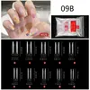 500Pcs press on Nail Clear White Full Cover French false nails toe Tips U-shape Acrylic UV Gel Manicure accessories NAF014