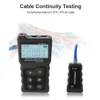 Freeshipping NF-8209 LCD-skärmmått Längd LAN-kabel POE Wire Checker CAT5 CAT6 LAN TEST Nätverksverktyg Skanna Kabel WireMap Tester