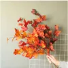 Bruiloft decoratieve bloemen kunstmatige tak esdoorn blad voor home decor Halloween herfst vakantie decoraties