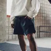 Mens Kısa Pantolon High Street Brawstring Elastik Bel Açık Fitness Sports Boş Zamanlar Kafes Nefes Alabilir Pantolon 6 Renk