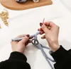 grid reindeer Weave Purse Phone Bag Handbag Material Set DIY Handmade