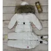 Barnens vinterkläder Barnflicka Kläder Pojkar Down Jacket Toddler Parka Warm Snowsuit Kids Big Natural Fur Outwear -30 H0909