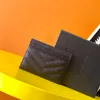 Tasarımcı Üst Bir Kalite Orijinal Mini Çantalar Kart Cüzdan Deri Anahtar Kılıf Lüks Moda Erkek Para Kartları Y logo Matelas SE Lamb264s