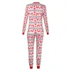 Party gunst nieuwe jaar nachtkleding kerstfamilie pyjama mama en mij kleding jongen meisje t-shirt broek pak baby romper look