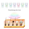 Cuidados pessoais da pele 7 cores LED Photodinâmico PDT PDT Rejuvenescimento Charring Minimize Facialneck Beauty Mask