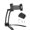 Aluminum Kitchen Desktop Phone Tablet Holder Stand Flodable Adjustable 5-13 inch Tablet Mount for iPad Pro 12.9