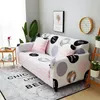 Stol täcker Big Rose Elastic Sofa Cover Stretch Sectional Couch Slipcovers för vardagsrumshus Kanape 1/2/3/4 säte