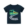 2–9 Jahre Baby Jungen Mädchen Kleidung T-Shirts 100 % Baumwolle Kurzarm Auto Bus Feuerwehrauto Cartoon Kinder Sommerkleidung