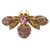 30 pièces/lot bijoux de mode cristal strass 60MM abeille broches broche abeille Hijab broche pour femmes dame